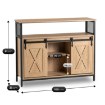 Mebel Elite Комод Arlo 100 см с полками, дуб/чёрный, ME.ARLO/D/CZ/KOM - Home Club, изображение 8