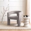 Mebel Elite Кресло для отдыха Lille, серое, велюровое, ME.LILLE/P/V/FW - Home Club, изображение 2