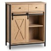 Mebel Elite Комод с ящиками Cole 70 см, дуб/чёрный, ME.COLE/D/CZ/KOM - Home Club