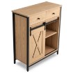 Mebel Elite Комод с ящиками Cole 70 см, дуб/чёрный, ME.COLE/D/CZ/KOM - Home Club, изображение 3
