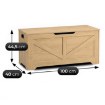 Mebel Elite Скриня з функцією сидіння/шафа для взуття Margot 100 см, дуб, ME.MARGOT/D/SZAFKBUT - Home Club, зображення 12