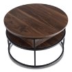 Mebel Elite Столик Astur «Горіх/Чорний», ME.ASTUR/O/CZ/L - Home Club, зображення 3