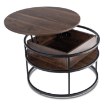 Mebel Elite Столик Astur «Горіх/Чорний», ME.ASTUR/O/CZ/L - Home Club, зображення 5
