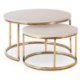 Mebel Elite Набір столиків Apulia Max «Кашмір»/«Золотий», ME.MAXAPULIA/KASZ/ZL/L - Home Club