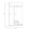Forte Шкаф с зеркалом и ящиками 130 см Econobox 2, белый, ECBS931-120 - Home Club, изображение 14