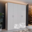 Forte Шафа 180 см із висувною шухлядою Econobox 2, біла, ECBS941-120 - Home Club, зображення 8