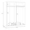 Forte Шафа 180 см із висувною шухлядою Econobox 2, біла, ECBS941-120 - Home Club, зображення 14