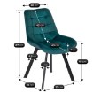 Mebel Elite Стул Rick, бирюзовый, велюровый, ME.RICK/T/V/K - Home Club, изображение 6