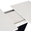 Mebel Elite Стол Clark, раскладной, 120–160 см, белый/чёрный глянцевый, PM.DUBAJ/B/PL/CZ/S - Home Club, изображение 8