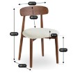 Mebel Elite Стул Alvin, орех/бежевый, ME.ALVIN/BZ/O/T/K - Home Club, изображение 8
