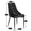 Mebel Elite Стул Cork, черный, велюровый, ME.CORK/CZ/V/K - Home Club, изображение 6