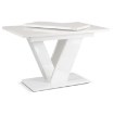 Mebel Elite Стіл Clark, розкладний, 120–160 см, білий глянцевий, PM.DUBAJ/B/PL/S - Home Club, зображення 4