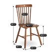 Mebel Elite Деревянный стул Garton из орехового дерева, ME.GARTON/O/K - Home Club, изображение 6