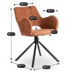Mebel Elite Стул Flav Rude, ME.FLAV/RD/CZ/TB/K - Home Club, изображение 6