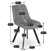 Mebel Elite Стілець Rick 2, сірий, ME.RICK2/P/T/K - Home Club, зображення 6