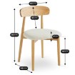 Mebel Elite Стілець Alvin Дуб/Бежевий, ME.ALVIN/BZ/D/T/K - Home Club, зображення 10