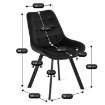Mebel Elite Стул Rick, черный, велюровый, ME.RICK/CZ/V/K - Home Club, изображение 10