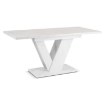 Mebel Elite Стіл Clark, розкладний, 120–160 см, білий мармур, PM.DUBAJ/BM/S - Home Club, зображення 5