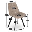 Mebel Elite Стілець Rick 2, бежевий, ME.RICK2/BZ/T/K - Home Club, зображення 10