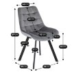 Mebel Elite Стул Rick, серый велюр, ME.RICK/P/V/K - Home Club, изображение 6
