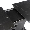 Mebel Elite Стіл Clark, розкладний, 120–160 см, чорний мармур, PM.DUBAJ/CZM/S - Home Club, зображення 8
