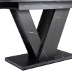 Mebel Elite Стіл Clark, розкладний, 120–160 см, чорний мармур, PM.DUBAJ/CZM/S - Home Club, зображення 9