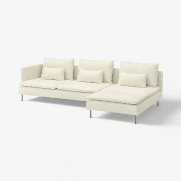 ИКЕА Диван для 4 человек с шезлонгом SÖDERHAMN, 296.216.69 - Home Club