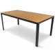 Kontrasto Стол Allen-St 190x90x74 см, чёрный/натуральный, OME-STO-00007 - Home Club