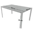 Kontrasto Стіл Allen-St 190x90x74 см, чорний/натуральний, OME-STO-00007 - Home Club, зображення 6