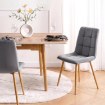 Mebel Elite Стул Fredy, серый, велюровый, ME.FREDY/P/D/V/K - Home Club, изображение 2