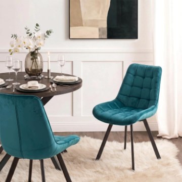 Mebel Elite Стул Rick, бирюзовый, велюровый, ME.RICK/T/V/K - Home Club