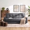 Mebel Elite Комплект із 2 розкладних диванів Aluna, сірий, PPHUE.MATRIX/PAROS6/Z2/WER - Home Club, зображення 2