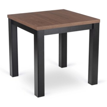 Mebel Elite Раздвижной стол Max 80–160 см, орех «Ницца»/чёрный, W.MAX/ONI/CZ/S - Home Club