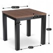 Mebel Elite Раздвижной стол Max 80–160 см, орех «Ницца»/чёрный, W.MAX/ONI/CZ/S - Home Club, изображение 8