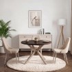 Mebel Elite Раздвижной стол Lukas 100–250 см, орех/кашмир, ME.LUKAS/O/KASZ/S - Home Club, изображение 2