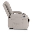 Mebel Elite Массажное кресло Box с функцией раскладывания, для отдыха, с подставкой для ног, серого цвета, из экокожи, ME.BOX/P/E/FW - Home Club, изображение 4