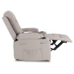 Mebel Elite Массажное кресло Box с функцией раскладывания, для отдыха, с подставкой для ног, серого цвета, из экокожи, ME.BOX/P/E/FW - Home Club, изображение 5