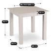 Mebel Elite Стол Ben, раскладной, 80–200 см, «Кашмир», W.BEN/KASZ/S - Home Club, изображение 9