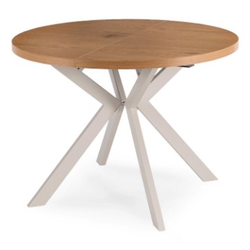 Mebel Elite Раздвижной стол Lukas 100–250 см, дуб/кашмир, ME.LUKAS/D/KASZ/S - Home Club