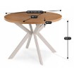 Mebel Elite Раздвижной стол Lukas 100–250 см, дуб/кашмир, ME.LUKAS/D/KASZ/S - Home Club, изображение 9