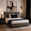 Mebel Elite Кровать 120x200 Mari, велюровая, серая, ME.MARI/120/CP/V/LOZZPOJ - Home Club