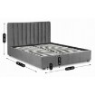 Mebel Elite Кровать 120x200 Mari, велюровая, серая, ME.MARI/120/CP/V/LOZZPOJ - Home Club, изображение 5