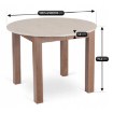 Mebel Elite Стол James, раскладной, 103–223 см, травертин/орех «Ницца», W.JAMES/TRAW/ONI/S - Home Club, изображение 8