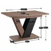 Mebel Elite Стол Clark, раскладной, 120–160 см, орех/чёрный, PM.DUBAJ/O/CZ/S - Home Club, изображение 11