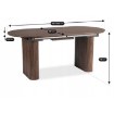 Mebel Elite Розкладний стіл Oval 180–220 см, горіх, ME.OVAL/O/S - Home Club, зображення 8