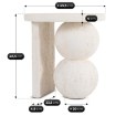Mebel Elite Столик Rico 45,5 см, кремовий/бежевий, сучасний, ME.RICO/KR-BZ/MGO/L - Home Club, зображення 7