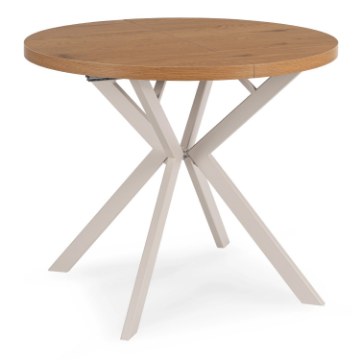 Mebel Elite Стол Lugo, раскладной, 90–190 см, дуб/кашмир, ME.LUGO/D/KASZ/S - Home Club