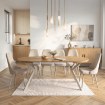 Mebel Elite Стол Lugo, раскладной, 90–190 см, дуб/кашмир, ME.LUGO/D/KASZ/S - Home Club, изображение 3