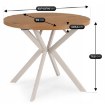 Mebel Elite Стол Lugo, раскладной, 90–190 см, дуб/кашмир, ME.LUGO/D/KASZ/S - Home Club, изображение 9