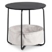 Mebel Elite Столик Varano, чорний/бежевий, ME.VARANO/CZ/BZ/L - Home Club